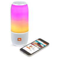 JBL PULSE3 Waterproof Portable Bluetooth Speaker - White - Image 4