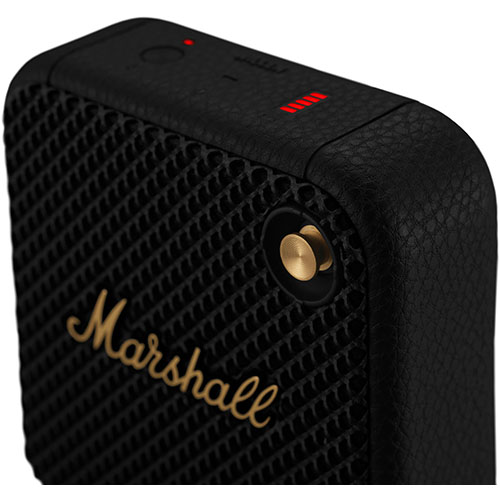 Marshall Willen Portable Bluetooth Speaker, Black & Brass