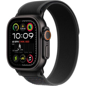 Apple Watch Ultra 2 (GPS+Cellular) 49mm Titanium Case with Black Trail Loop - Black