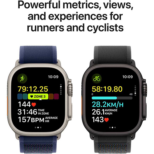 Apple Watch Ultra 2 GPS + Cellular 49mm Black Titanium Case with Black Ocean Band - Image 7