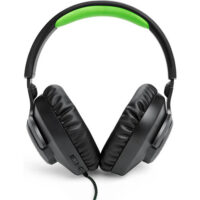 JBL Quantum 100X Wired Over-Ear Gaming Headset - Black/Green - Image 2