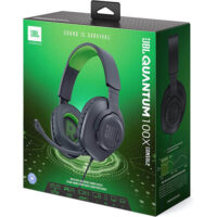 JBL Quantum 100X Wired Over-Ear Gaming Headset - Black/Green - Image 6