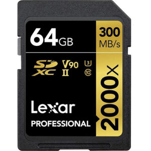 Lexar Professional 2000x 64GB SDXC UHS-II 300MB/s Memory Card