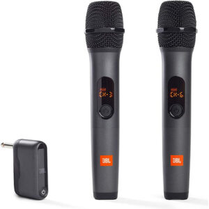 JBL Wireless Two Microphone with Dual-Channel Receiver - Black