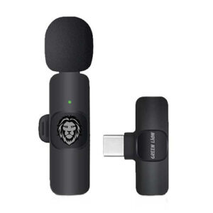 Green Lion Solo Wireless Microphone 3 Plugs 60mAh - Black