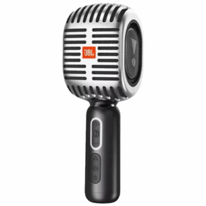 JBL KMC600 Karaoke Microphone with Speaker - Silver