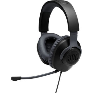 JBL Quantum 100 Wired Over Ear Gaming Headphones - Black