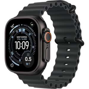 Apple Watch Ultra 3 (GPS+Cellular) 49mm Titanium Case with Black Ocean Band - Black