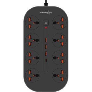 Porodo Blue 8 AC Power Strip