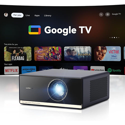 Wanbo X5 Pro 2025 1100 ANSI Smart Projector With Google TV