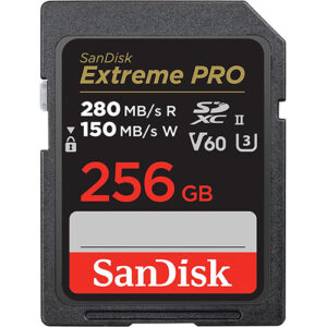 SanDisk Extreme Pro 256GB SDXC UHS-II V60 SD Memory Card