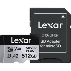 Lexar 512GB Professional SILVER PLUS UHS-I microSD Memory Card