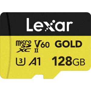 Lexar 128GB Professional GOLD UHS-II microSD Memory Card