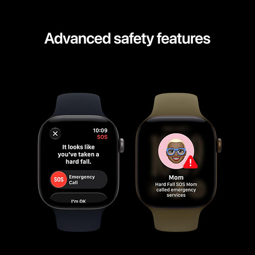 Apple Watch Series 12 GPS, 42mm Light Gold Aluminum Case with Sand Sport Band – S/M